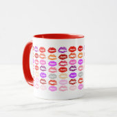 Pop Art Kisses- Drank Mok (Voorkant links)