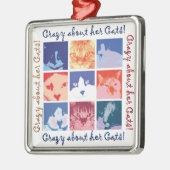 Pop Art Kitty Cats Metalen Ornament (Links)