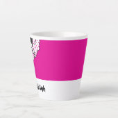 Pop Art Kiwi stijl Latte Mok (Voorkant)
