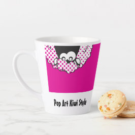 Pop Art Kiwi stijl Latte Mok
