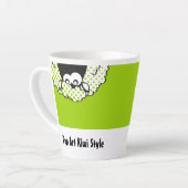 Pop Art Kiwi stijl Latte Mok (Linkerhoek)