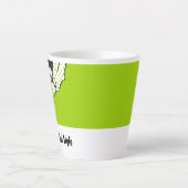 Pop Art Kiwi stijl Latte Mok (Voorkant)