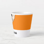 Pop Art Kiwi stijl Latte Mok (Voorkant)