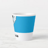 Pop Art Kiwi stijl Latte Mok (Voorkant)