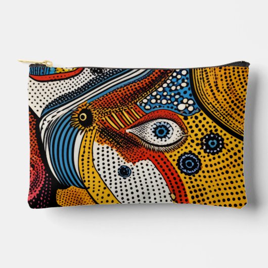Pop Art Kleurensplash Etui (Voorkant)