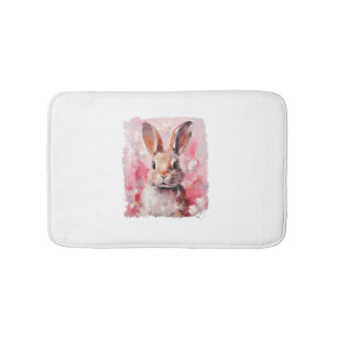 Pop Art Kleurrijke Bunny Konijn Roze Badmat