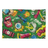 Pop Art: Kleurrijke Comic Naadloos Kussensloop (Achterkant)