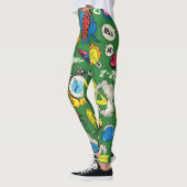 Pop Art: Kleurrijke Comic Naadloos Leggings (Links)