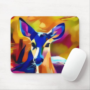 Pop Art Kleurrijke en Sweet Deer Mousepad Muismat