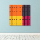 Pop Art Kleurrijke Patroon Canvas Afdruk (Insitu (Houten vloer))