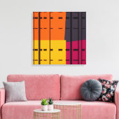 Pop Art Kleurrijke Patroon Canvas Afdruk (Insitu (Woonkamer))