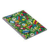 Pop Art Kleurrijke Patroon - Retro Comic Explosion Notitieboek (Rechterzijde)