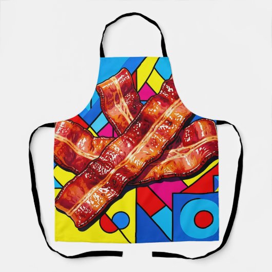 Pop Art Knapperige Bacon Schort (Voorkant)