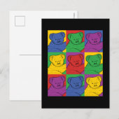 Pop Art Koala Briefkaart (Voorkant / Achterkant)