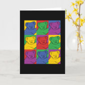 Pop Art Koala Kaart (Gele Bloem)