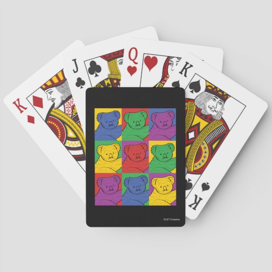 Pop Art Koala Pokerkaarten (Achterkant)