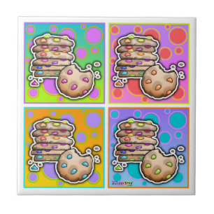 Pop Art Koekjes Tegels Tegeltje