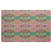 Pop-art koffie-microfoons stof (Fat Quarter)