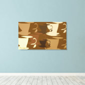 Pop Art Koffie op Canvas (Insitu (Houten vloer))