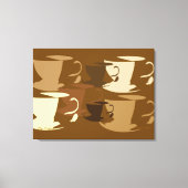 Pop Art Koffie op Canvas Afdruk (Voorkant)