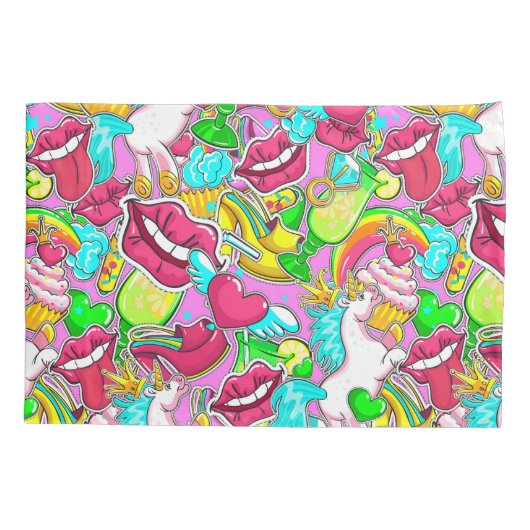 Pop Art Kussensloop (Achterkant-Links)