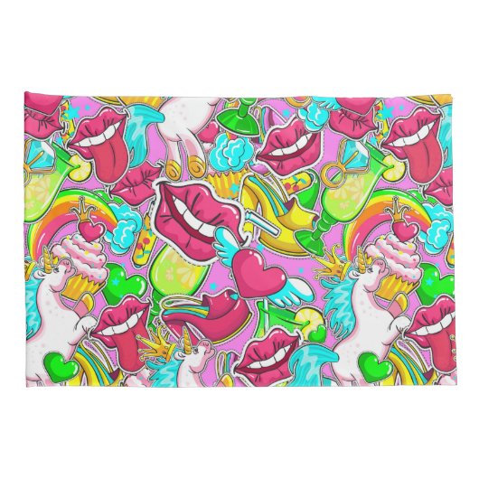 Pop Art Kussensloop (Achterkant-Rechts)