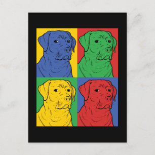 Pop Art Labrador Retriever Briefkaart
