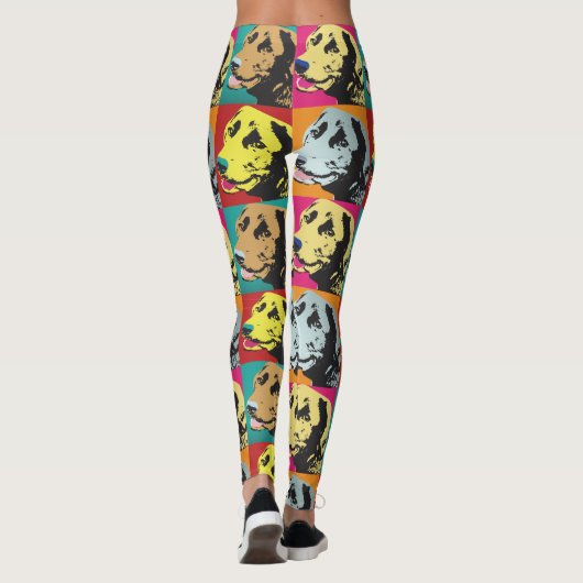 Pop Art Labrador Retriever Leggings (Achterkant)