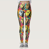Pop Art Labrador Retriever Leggings (Voorkant)