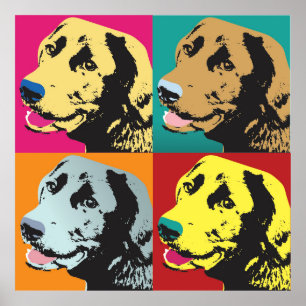 Pop Art Labrador Retriever Poster