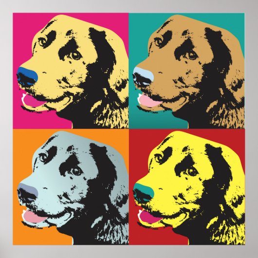 Pop Art Labrador Retriever Poster (Voorkant)