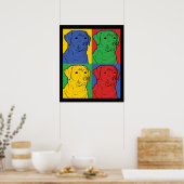 Pop Art Labrador Retriever Poster (Keuken)