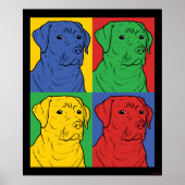 Pop Art Labrador Retriever Poster (Voorkant)