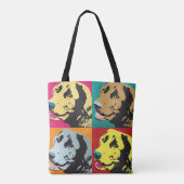 Pop Art Labrador Retriever Tote Bag (Achterkant)