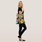 Pop Art Labrador Retriever Tote Bag (Op model)
