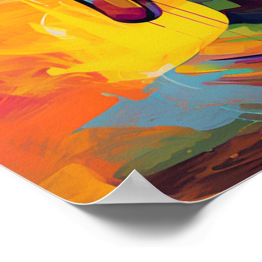 Pop Art Lachende Boeddha buste Poster (Hoek)