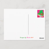 Pop art lady, briefkaart (Achterkant)