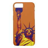 Pop Art Lady Liberty iPhone 7 Hoesje (Achterkant)