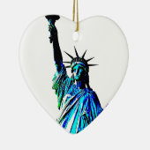 Pop Art Lady Liberty Keramisch Ornament (Rechts)