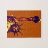 Pop Art Lady Liberty Legpuzzel (Horizontaal)