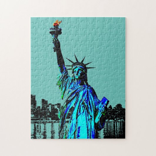 Pop Art Lady Liberty Legpuzzel (Verticaal)