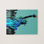 Pop Art Lady Liberty Legpuzzel (Horizontaal)