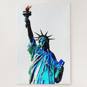 Pop Art Lady Liberty Legpuzzel