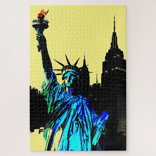 Pop Art Lady Liberty Legpuzzel (Verticaal)