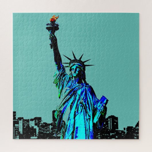 Pop Art Lady Liberty Legpuzzel (Verticaal)
