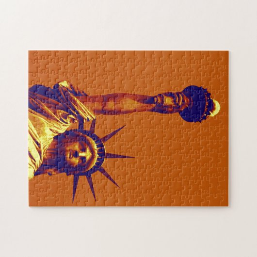 Pop Art Lady Liberty Legpuzzel (Horizontaal)