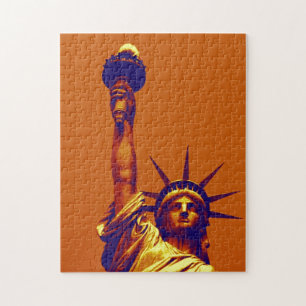 Pop Art Lady Liberty Legpuzzel