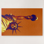 Pop Art Lady Liberty Legpuzzel (Horizontaal)