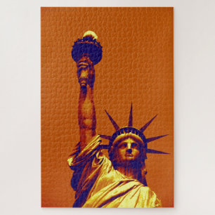 Pop Art Lady Liberty Legpuzzel