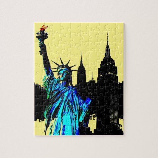 Pop Art Lady Liberty Legpuzzel (Verticaal)